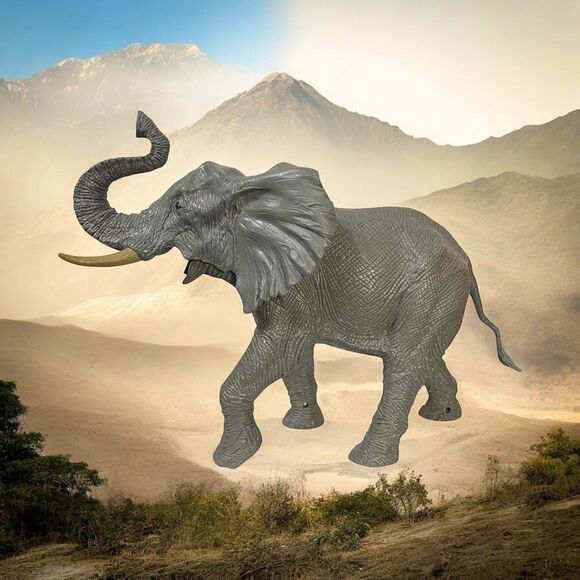 2020 Animal Planet Chap Mei Toys R Us Electronic Elephant Figure w/ Sound TESTED - Picture 1 of 11